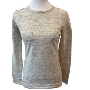 Cuddl Duds Gray Fitted Long Sleeve Top